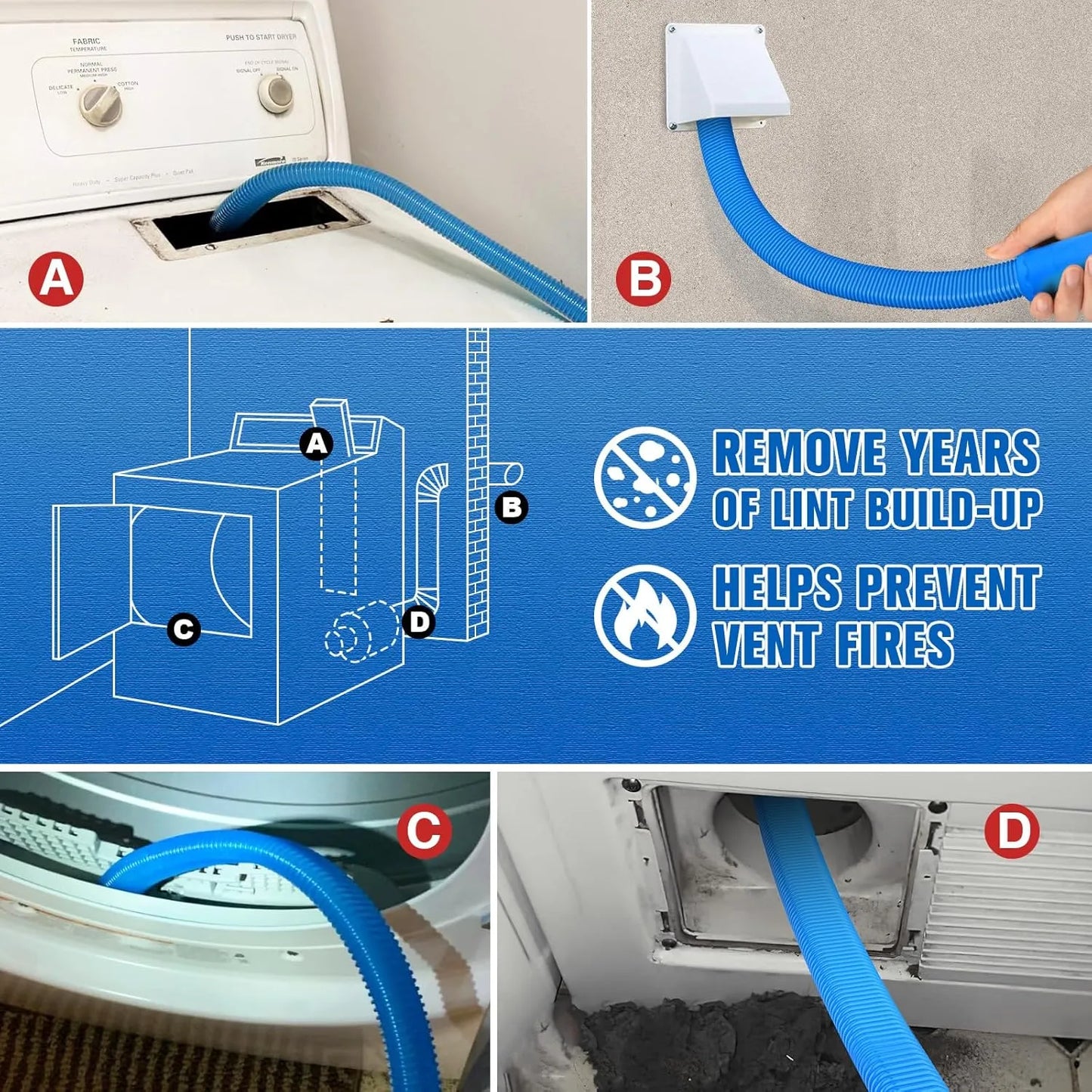 Lumora's™ Dryer Vent Cleaning Attachment